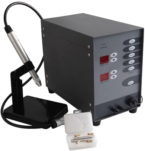 HTDRE Saldatrice Laser, saldatrice Portatile per Metalli per Oro Massiccio, Alluminio, Titanio, 220 V - Kit per Saldatura Permanente di Gioielli