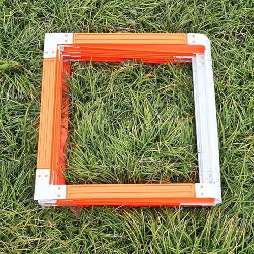 RVUEM Koordinationsleiter, FußBall Speedleiter, Agility TrainingsgeräT, Faltbar, Sofort Aufbaubar, Umweltfreundliches PP Material, FüR Sportliche Beinarbeit Und SportüBungen,10 grids
