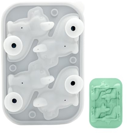 Sghtil Bac à glaçons empilables, 4 cavités en blocs froids pour chien, moule à glace mignon | pour la maison, la cuisine, le restaurant, les boissons, le café, le vin, le lait, les jus de fruits