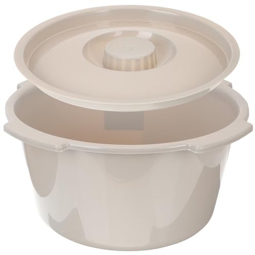 HOLIDYOYO Toiletteneimer mit Deckel aus Pp für Erwachsene und Kinder Leicht zu Bewegen und Gerüche Isolierend für Zuhause und Reisen Belastbarkeit 80kg