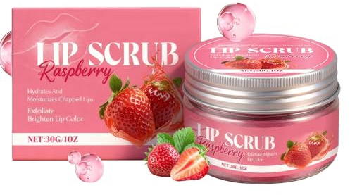 Exfoliante De Azúcar Para Labios | 30g Acondicionador Nutritivo E Hidratante | Exfoliante Labial Hidratante Y Aromático | Para Rutina Diaria Preparación Pre-Maquillaje Mantenimiento Semanal Mañana Noc