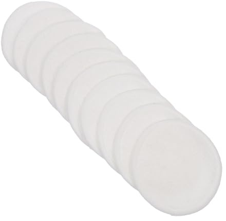 IMUSINICE Dischetti Struccanti Riutilizzabili 10 Pezzi in Cotone Bianco 8cm per Pulizia Viso e Cura Pelle Tutti Tipi di Pelle