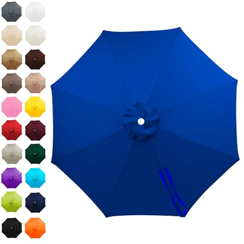 SkyFace Toile De Parasol 8 Baleines 4m,Auvent De Remplacement pour Parasol Déporté Remplacement pour Cour,Jardin,Plage, Protection UV 50+ Housse Rechange En Tissu