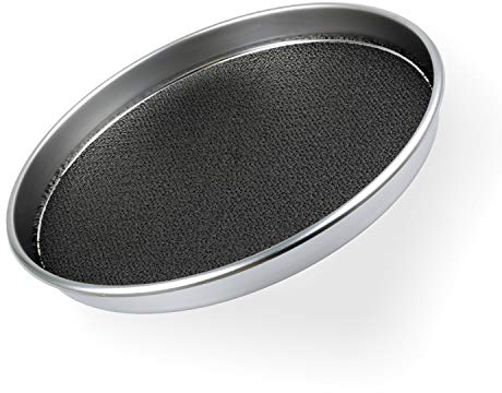 chg 3152-05 Serviertablett Antirutsch, extra starke Edelstahl rostfrei-Qualität 0,7 mm, Höhe: 4,0 cm, Durchmesser: 40 cm, Klar