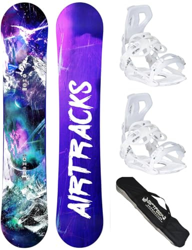 AIRTRACKS SNOWBOARD SET - TABLA RED SNAKE MUJER 140 - FIJACIONES MASTER W S - SB BOLSA