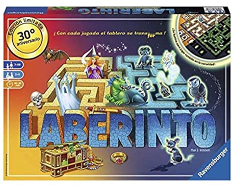 Ravensburger - Juego De Mesa 7 Años Laberinto Mágico | 2-4 Jugadores | Juegos De Mesa Familiares | Brilla En La Oscuridad | Juegos De Mesa Adulto | Board Games