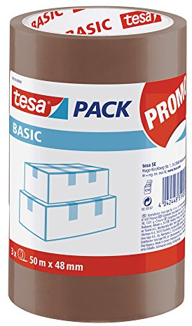 tesa PROMO BASIC PP Sigillo, marrone (torre di 3u x 50:48)