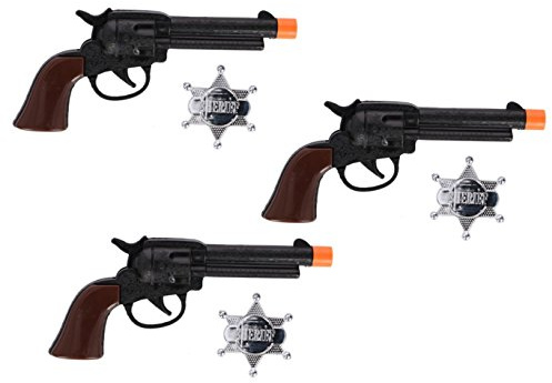 UMKY set of 3 cowboy guns with badge