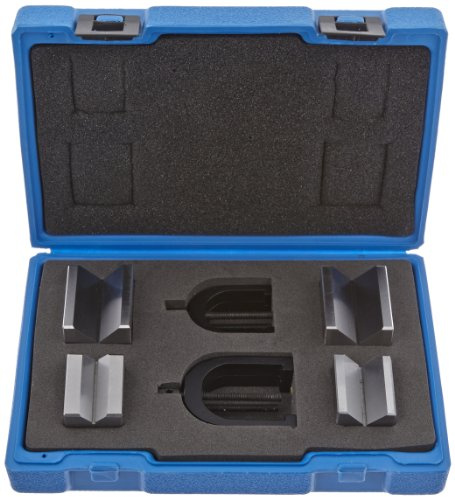 Fowler Full garanti 52-475-500-0 härdat stål X-Blox V-block set, 3,5 cm L x 3,5 cm B x 3,5 cm H