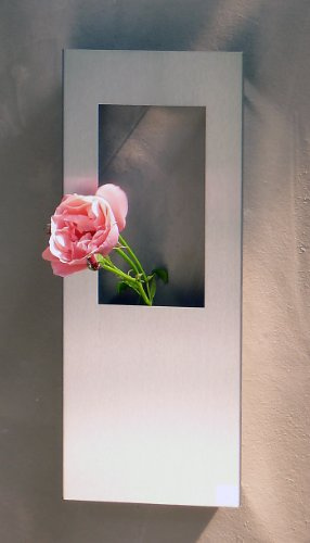 Schönbeck Design Wandvase Edelstahl Matt Gebürstet