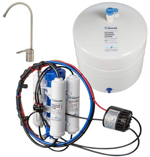 Home Master TMHP HydroPerfection Reverse Osmosis System, 9-stages, Patented 2-pass Alkaline Remineralization, Fast 4.5 Sec Fill Rate, 1:1 Waste Ratio, UV Sterilizer 99.9% EPA 97952AZ1, Iron Prefilter