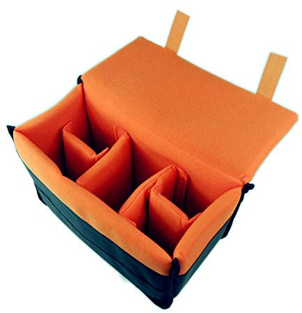 DRF Sac pour Appareil Photo Reflex Étui Anti-Choc Caméra BG167 (Orange)