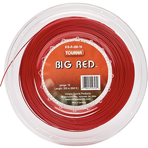 Tourna Unisex – Erwachsene Big Red 1,25/220m Tennissaite, Rot