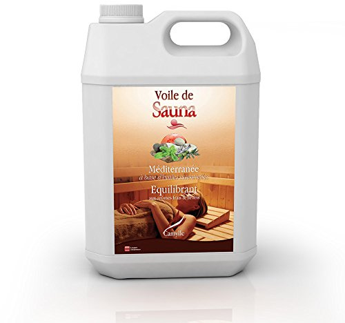 Camylle - Sauna-Aufguss Méditerranée - Ausgezeichneten Sauna-Aufguss aus Hochwertigen und Naturreinen Ätherischen Ölen - Ausbalancierend Mit frischen und blühenden Aromen - 5000ml