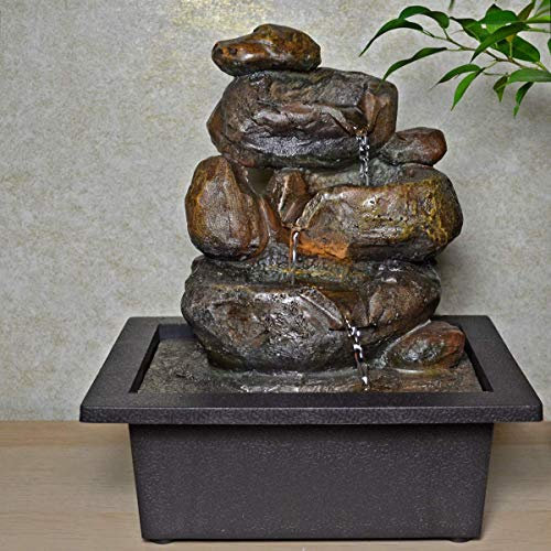 Stone Water Fountain With Light Perfect Indoor Water Feature