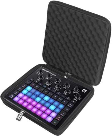 UDG Creator Hardcase Novation Circuit Tracks/Rhythm, Schwarz (U8488BL) | Formgepresste EVA-Schale; präzise geschnittener Schaumeinsatz; wasserabweisendes Nylon; tourgerecht