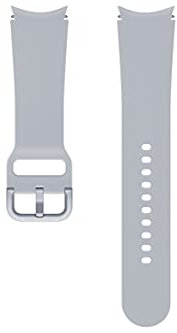 Samsung Watch Strap Sport Band (FKM) - Official Samsung Watch Strap - 20mm - M/L - Silver