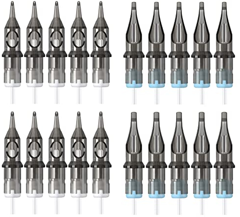 Tatooine Tattoo Cartridge Nadeln - 20PCS Mixed Needles 3RL 5RL 5M1 7M1 Permanent Make-up Round Liner Shader Magnum für Tattoo Supplies Cartridge Machine Pens