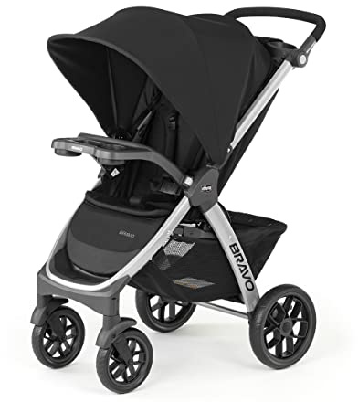Chicco Bravo 3-in-1 Quick-Fold Stroller w/Child & Parent Tray