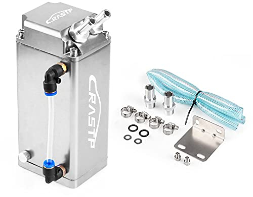Serbatoio Olio Motore per Auto, Serbatoio di Raccolta Olio Motore Asudaro 300ml Collettore Olio in Alluminio Serbatoio Grande Quadrato Universale con Accessori per Raccogli Olio