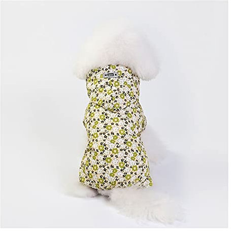 XSWLYY Hundemantel, lässiger Druck, für Katzen und Hunde, Sommerjacke, Sonnenschutz, wasserdicht, atmungsaktiv, für kleine Hunde, Regenmantel (Farbe: Gelb, Größe: XX-Large)