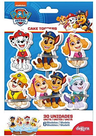 Kit per la Creazione e la Decorazione di Cupcake dei Paw Patrol in Carta
