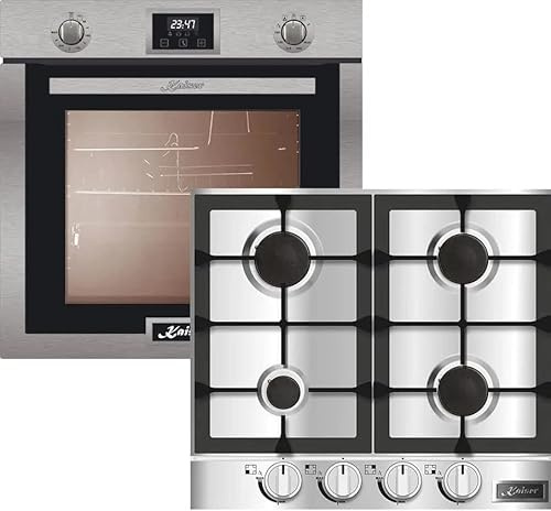 Kaiser Eg 6372 Four à gaz encastrable/Kaiser KG 6357 Plaque de cuisson à gaz en inox 60 cm