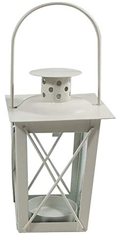 FGUUTYM Luz de tumba eléctrica con temporizador, retro, candelabro forjado, decoración de farolillos y colgador, decoración de mesa de comedor (blanco, talla única)