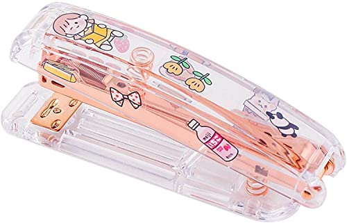 Heftgerät Transparenter Hefter Girly Niedlicher Student Große Hefter Schulbedarf 1000pcs Hefter Bürozubehör Bürohefter