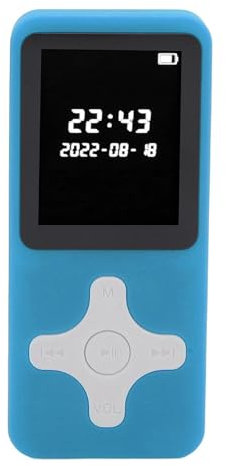 Lecteur MP3 avec Bluetooth 5.0, Lecteur de Musique Portable avec Haut-Parleur HD intégré, Prend en Charge la Radio FM, L'enregistrement Sonore, Le Réveil, Les (Blue)