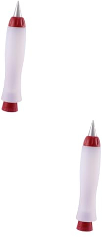 TOPBATHY 2 Piezas Pluma de Escritura de pastelería de Silicona decorando Personalizar Personalizada Herramientas jeringuillas chupitos bolígrafo para Decorar Pasteles de Crema