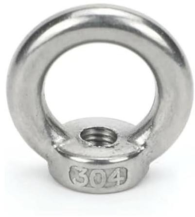 Ringschraube, Ringmuttern, Hebeösenmutter Augenschraube 5 Stück Augenmutter 304 A2 Edelstahl Hebeösenmuttern M3- M24 Augenschraube Marine for Kabelseil Hebemutternschraube langlebig ( Size : M10 )