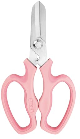 CYRUS Garden Shears Pruner Secateurs Pruning Scissors Flower Sharp Gardening Hand Tools Florist Bonsai Cutters Rose Snips,Pink