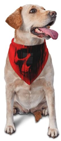 Hundehalstuch, minimalistisches Totenkopf-Design, dreieckig, niedliches Hundezubehör, Hundehalstücher