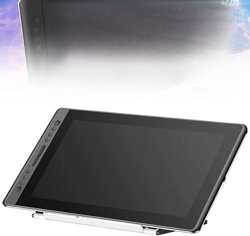 Tableta De Dibujo De 15.6 Pulgadas Con Pantalla, Lápiz Inalámbrico Pasivo, Pantalla Dura Totalmente Laminada IPS+1920*1080+Sensibilidad A La Presión De Nivel 16K+Altura De Detección De 10MM ,Metallic