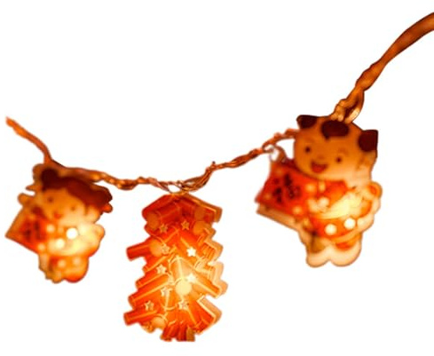 Guirlandes Lumineuses Chinoises - Guirlandes Lumineuses LED Du Nouvel An Avec Lanternes | Guirlandes Lumineuses Décoratives Pour Usage Intérieur Et Extérieur, Lumières Étanches Pour Fêtes, Mariages Et