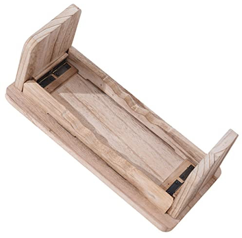 YARNOW Meditationshocker Aus Holz Klappbarer Und Tragbarer Kniemattenhocker Mit Rutschfestem Boden Für Meditation Yoga Und Zuhause Kompakt Und Stabil