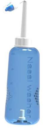 ERINGOGO Botella De Limpieza Nasal 500 Ml Irrigador Nasal Para Adultos y Niños Higiene Diaria Transparente Fácil De Usar