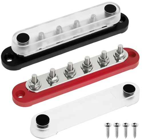 Batterietrennschalter 12-32V DC Autobatterie Trennschalter mit 4-Bit-Rotation M6 -Gewinde Wasserdicht Batterie Trennschalter für Auto Motorrad Marine Caravan Yacht Bus Boot Reisen