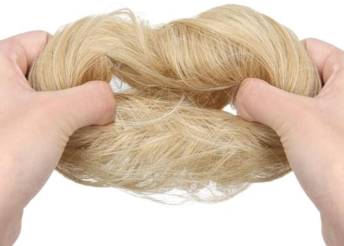Bomefoi hårdelar för updos – röriga bullar hårdelar för kvinnor | munk hårstycken lockiga hästsvansförlängningar för flickor kvinnor dejting dans födelsedag bröllop resa fest