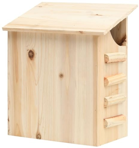 Mokuyary fladdermuslåda gran massivt trä 30 x 20 x 38 cm fladdermus-hus nestlådor, fladdermuslåda skydd för fladdermöss