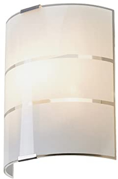 Lindby Applique Murale Vincenzo à intensité variable (Moderne) en Blanc Verre e. a. pour Salon & Salle manger (1 lampe,à E14), Lampe Eclairage Luminaire Mural