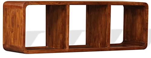 vidaXL TV-Schrank Massivholz mit Honigfarbenem Finish 120x30x40 cm
