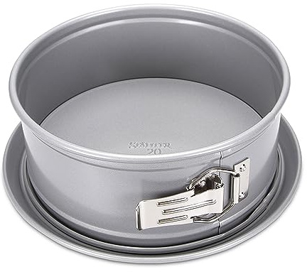 Städter We Love Baking Springform 20 cm - PFAS-freie Antihaft Backform ø 20 cm mit Flachboden, für Käsekuchen, Marmorkuchen oder Rührkuchen