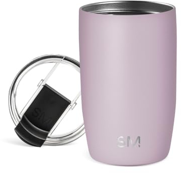 Simple Modern Travel Coffee Mug Tumbler with Flip Lid | Insulated Stainless Steel Iced Coffee Cup | Gifts for Women & Men | Voyager Collection | 350ml | Lavender Mist