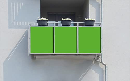 Wallario Balkonverkleidung, Sichtschutz, Windschutz, Meterware nach Maß - Motiv Maigrün (Grundpreis: 27,95Eur/m)
