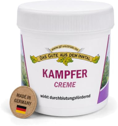 Kampfer Pflege-Balsam Fußcreme (200 ml) | Schmerzende Füße, Jojobaöl, Rosmarinöl
