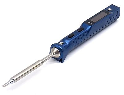 TOOLSAVING Soldering Iron TS101 Original Smart Programmable PD 90W DC 65W Portable Pocket-Size Upgraded from TS100 Solder Iron Station Pen Fast Heating Welding Tool Blue (TS101B-BC2)