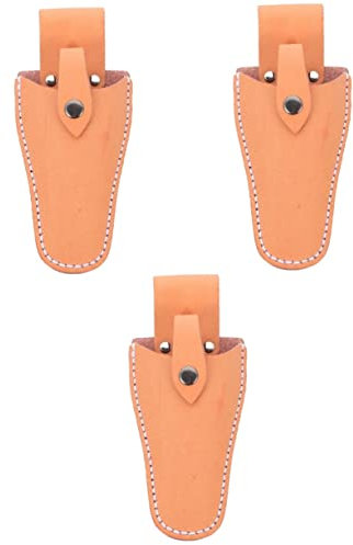 YARNOW 3pezzi Cesoie Da Giardino Pelle Di Bovino Con Fanny Pack Per Potatura Pratica Borsa Per Strumenti Da Giardinaggio e Resistente