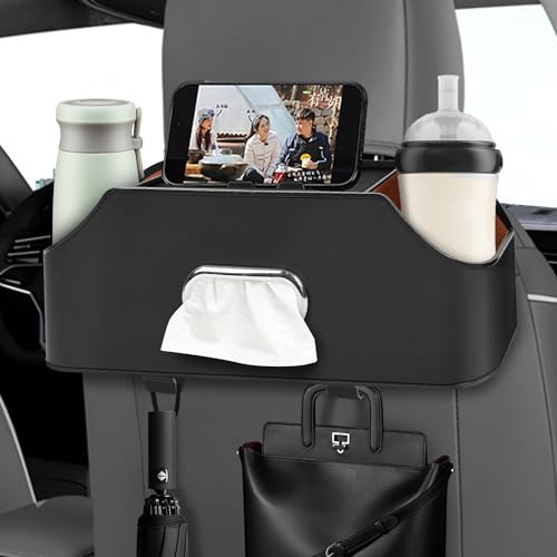 Auto Organizer Rücksitz Organizer Auto Getränkehalter mit Becherhalter Tissue-Box